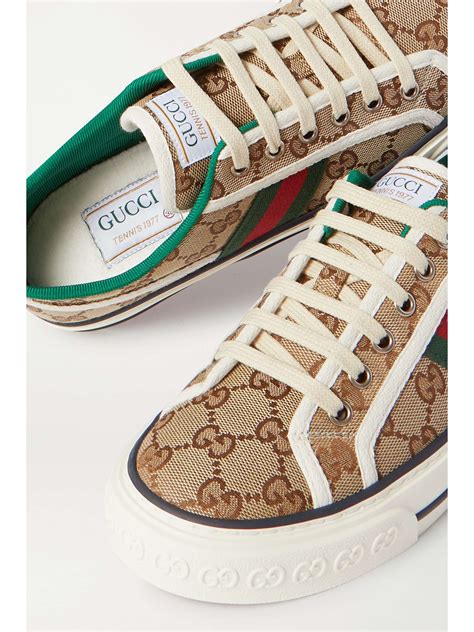 gucci tennis 1977 canvas sneakers|Gucci tennis 1977 platform sneakers.